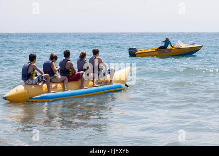 Bateau de banane Banque D'Images