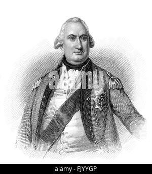 Charles Cornwallis, 1er marquis Cornwallis, Chevalier de la Jarretière, 1738-1805, le général britannique dans la guerre d'Indépendance Américaine Banque D'Images