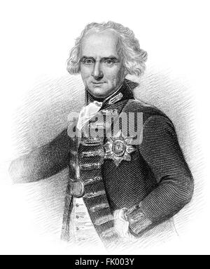 L'amiral Alexander Hood, 1er vicomte Bridport, 1726-1814, officier de la Marine royale britannique Banque D'Images