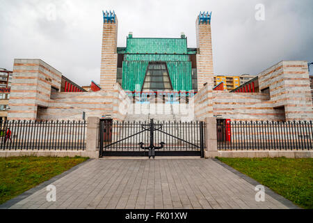 Palacio de Fesivales, par Francisco Javier Sáenz de Oiza, Santander, Cantabria, Espagne. Banque D'Images