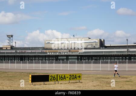 Berlin Tempelhof Airport en Allemagne Banque D'Images