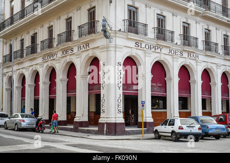 Sloppy Joe's bar de La Havane, Cuba Banque D'Images