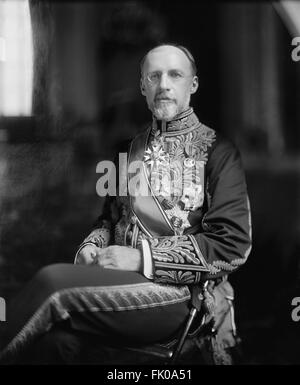 Sir Cecil Spring-Rice (1859-1918), diplomate britannique et ambassadeur britannique aux États-Unis (1912-1918), portrait assis, Harris & Ewing, 1912 Banque D'Images