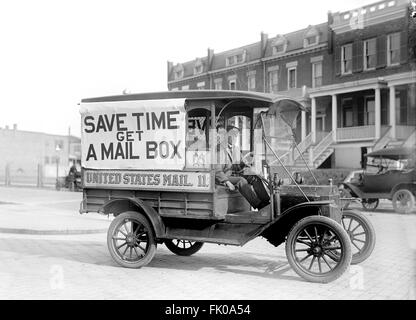 Mail Wagon, US Postal Service, USA, vers 1916 Banque D'Images