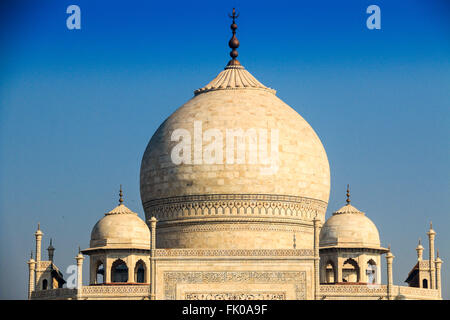 Taj Mahal, UNESCO World Heritage Site, Agra, Uttar Pradesh, Inde, Asie Banque D'Images