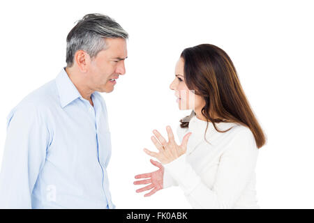 Angry couple arguing Banque D'Images