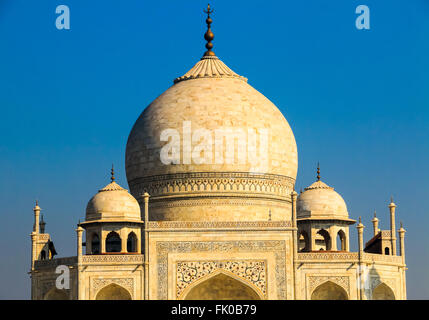 Taj Mahal, UNESCO World Heritage Site, Agra, Uttar Pradesh, Inde, Asie Banque D'Images