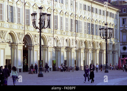 L'Italie, Piémont, Turin, Piazza San Carlo Square Banque D'Images