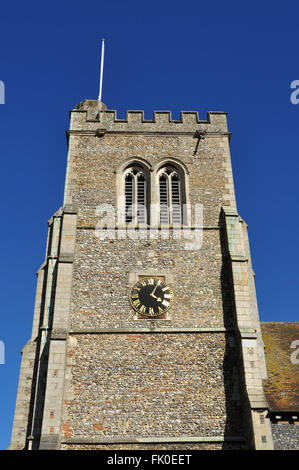 Église de St Etheldreda, vieille Hatfield, Hertfordshire, England, UK. (St Etheldreda's Church) Banque D'Images