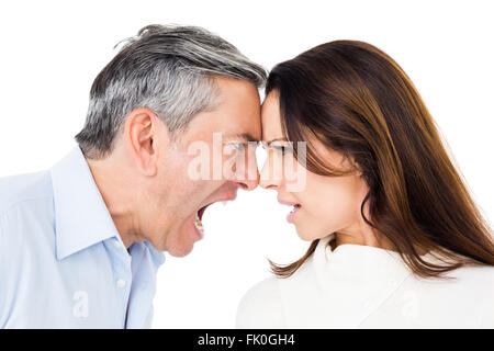 Angry couple arguing Banque D'Images