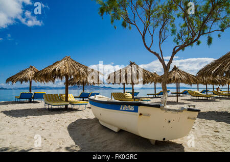 Plage de Tigaki Kos Island en Grèce Banque D'Images