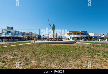 Place centrale à Mastichari village sur l'île de Kos , Grèce Banque D'Images