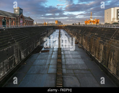 Titanic Dock sec. Banque D'Images