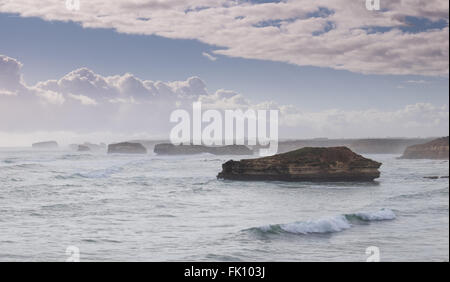 La baie de martyrs, le long de la Great Ocean Road Victoria, Australie. Banque D'Images