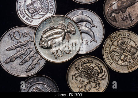 monnaie de l’Islande Banque D'Images