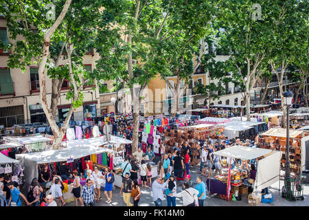 Marché aux puces de Rastro. Madrid, Espagne. Banque D'Images