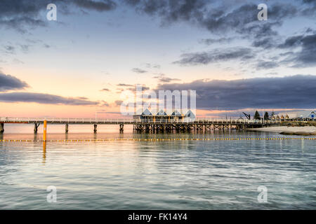 Dans l'ouest de l'Australie Busselton Jetty Banque D'Images