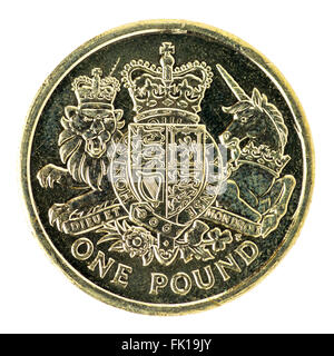 Pièce d'une livre britannique Banque D'Images