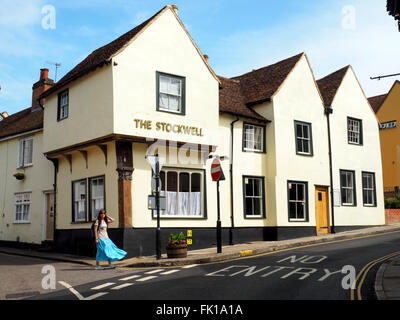 Maisons dans le quartier hollandais - Colchester, Essex, Angleterre Banque D'Images