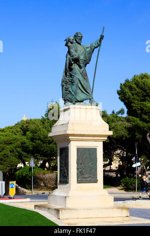 Statue, Rabat, Mdina, Malte Banque D'Images