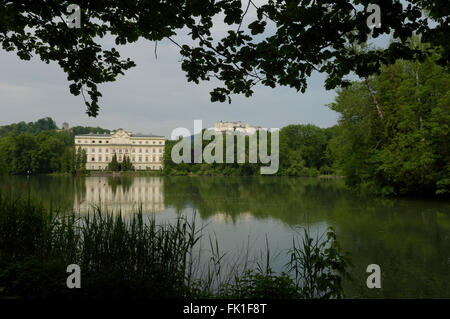 Hotel Schloss Leopoldskron, utilisé comme la "Villa de la famille Trapp' dans le film 'The Sound of Music'. Salzbourg. L'Autriche Banque D'Images