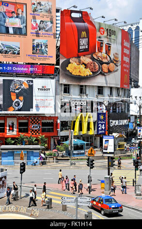 Scène de rue, Bintag, Kuala Lumpur, Malaisie Banque D'Images