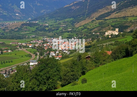 Churburg à Südtirol - Churburg au Tyrol du Sud, Italie Banque D'Images