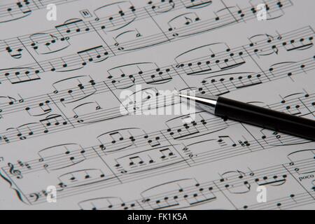 Belle Chanson Ecrit Par Beethoven Hymne A La Joie Photo Stock Alamy