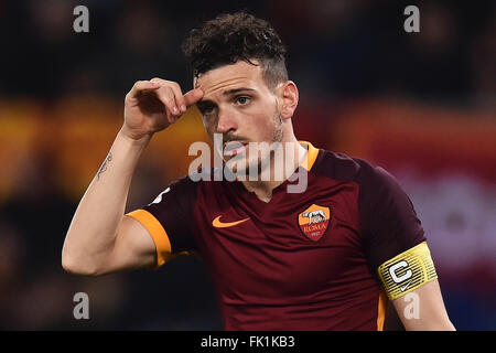 Rome, Italie. 4 mars, 2016. Alessandro Florenzi Roma Roma 04-03-2016 Stadio Olimpico, Football Calcio Serie A 2015-2016 AS Roma - Fiorentina. Foto Andrea Staccioli Insidefoto Insidefoto / Crédit :/Alamy Live News Banque D'Images