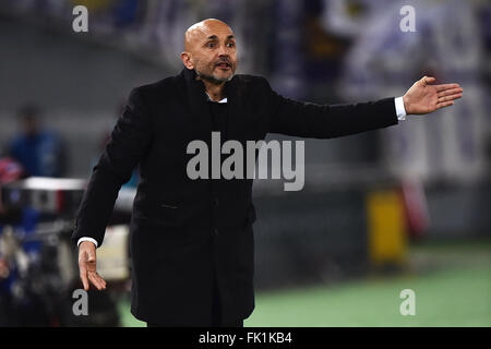 Rome, Italie. 4 mars, 2016. Luciano Spalletti Roma Roma 04-03-2016 Stadio Olimpico, Football Calcio Serie A 2015-2016 AS Roma - Fiorentina. Foto Andrea Staccioli Insidefoto Insidefoto / Crédit :/Alamy Live News Banque D'Images