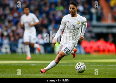 Madrid, Espagne. Le 05 Mar, 2016. Francisco Roman Alarcon (22) Real Madrid. La Liga entre le Real Madrid contre Celta de Vigo au Santiago Bernabeu à Madrid, Espagne Credit : Action Plus Sport/Alamy Live News Banque D'Images