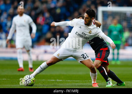 Madrid, Espagne. Le 05 Mar, 2016. Francisco Roman Alarcon (22) Real Madrid. La Liga entre le Real Madrid contre Celta de Vigo au Santiago Bernabeu à Madrid, Espagne Credit : Action Plus Sport/Alamy Live News Banque D'Images