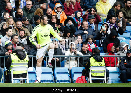 Madrid, Espagne. Le 05 Mar, 2016. Gareth Bale (11) Real Madrid. La Liga entre le Real Madrid contre Celta de Vigo au Santiago Bernabeu à Madrid, Espagne Credit : Action Plus Sport/Alamy Live News Banque D'Images