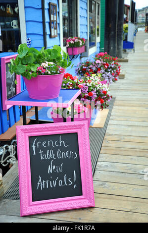 Fisherman's Wharf, Victoria, île de Vancover, British Columbia, Canada Banque D'Images