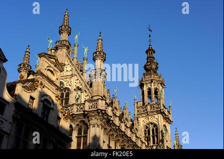 Grand-Place et King House, musée de la ville, Bruxelles,Belgique Banque D'Images