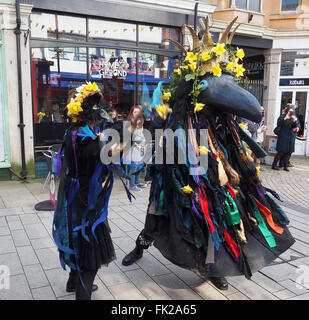 Redruth, Cornwall, UK. Le 05 Mar, 2016. Célébration de la journée de St Piran Cornwall Redruth (Sat). Le saint patron de la Cornouailles est honoré avec des défilés à villes comté. Credit : Dorset Media Service/Alamy Live News Banque D'Images