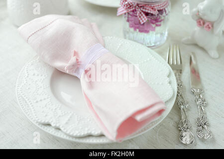 Réglage de la table de printemps Banque D'Images