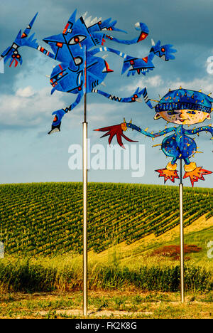 Classé 2 étoiles est l'un des plus célèbre vallée en Toscane qui est couverte par de beaux vignobles pour la production du vin Chianti Banque D'Images