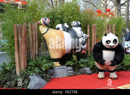 Londres, Royaume-Uni. 06 Mar, 2016. Kung Fu Panda 3 première mondiale à Londres. Crédit : Peter Phillips/Alamy Live News Banque D'Images