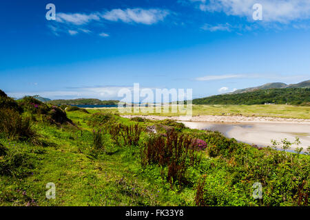 Derrynane, comté de Kerry, Irlande - Août 20, 2010 : magnifique baie et plage située sur la péninsule Iveragh, juste à côté de la N70 n Banque D'Images