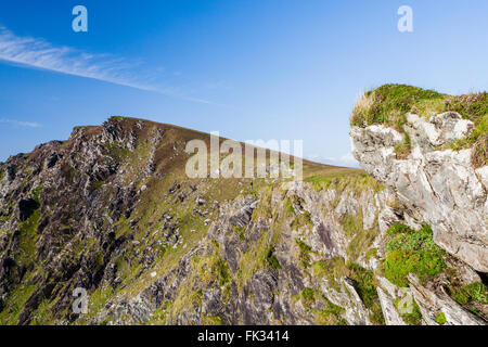 Bruff, Valentia Island, comté de Kerry, Irlande - Août 20, 2010 : Sealine à Bruff, Valencia Island. Banque D'Images