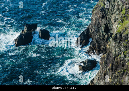 Bruff, Valentia Island, comté de Kerry, Irlande - Août 20, 2010 : Sealine à Bruff, Valencia Island. Banque D'Images