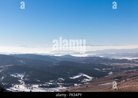 Paysage de montagne d'hiver de Zlatibor Banque D'Images