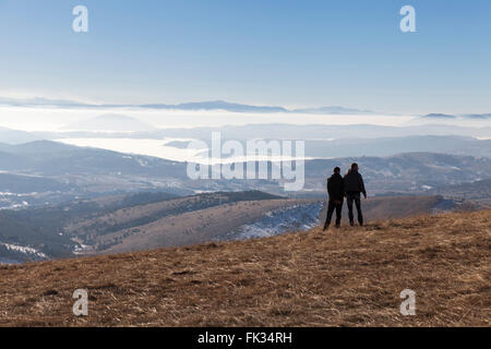 Paysage de montagne d'hiver de Zlatibor Banque D'Images