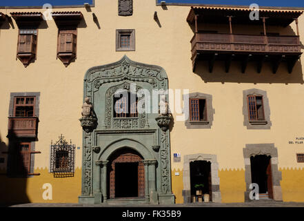 Casa de Colon, Biblioteca Colombina, Las Palmas de Gran Canaria, îles de Canaries, Espagne Banque D'Images