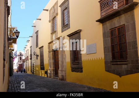 Casa de Colon, Biblioteca Colombina, Las Palmas de Gran Canaria, îles de Canaries, Espagne Banque D'Images