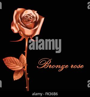 Rose Bronze, vector Illustration de Vecteur