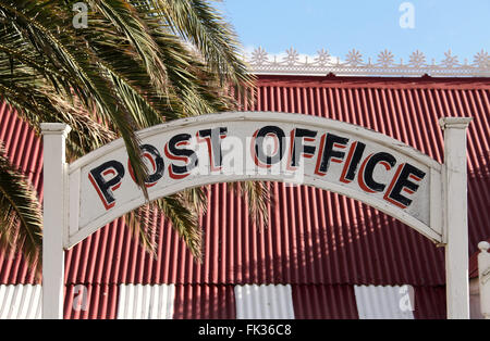 Le bureau de poste au village de Matjiesfontein Karoo excentrique dans l'ouest du Cap, en Afrique du Sud Banque D'Images