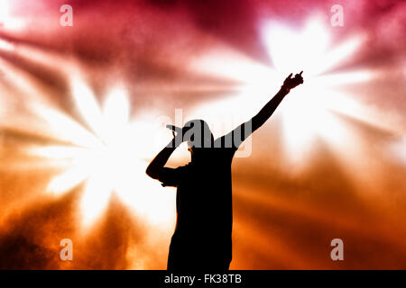 BENICASSIM, ESPAGNE - 17 juillet : Chase & Status (production de musique électronique britannique la bande de duo) effectue au Festival. Banque D'Images