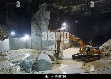 Les mines de marbre de Carrare ITALIE TOSCANE Banque D'Images